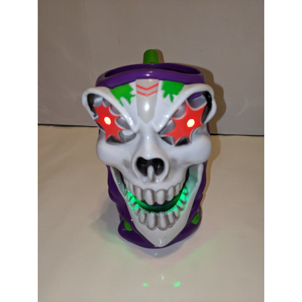 Monster Jam Grave Digger Purple Grim Reaper Souvenir Light Up Mug Works